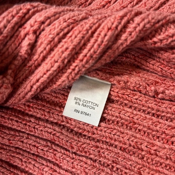 J. Jill Button Knit Cardigan Sweater Cotton Blend Pockets Ribbed Size XS Pink - Picture 6 of 9